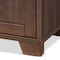 Baxton Studio Carrie Walnut Brown Finished Wood Wine Storage Cabinet 163-10443 - alternate 2